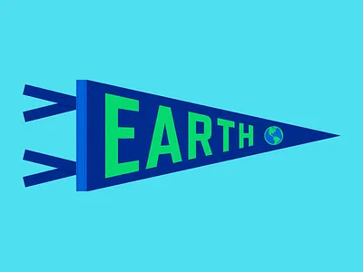Team Earth blue earth earth day globe pennant planet team sports world