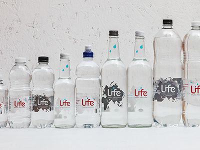 Life Water Label Designs label design logo design