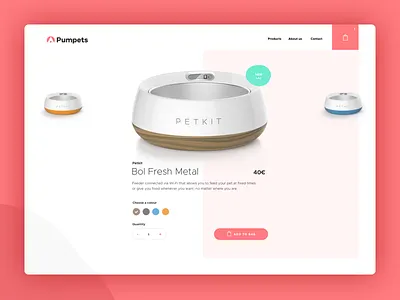 Pumpets website brand branding design dog flat friendly identity logo pet pink symbol web