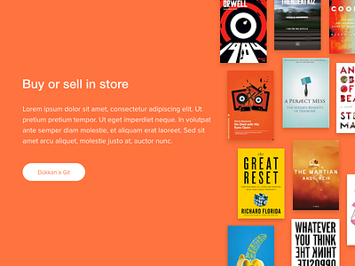 Book Store design minimal screen shop ui ux web