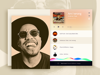 • UI Music Player • art daily design direction minimal music player ui ux visual