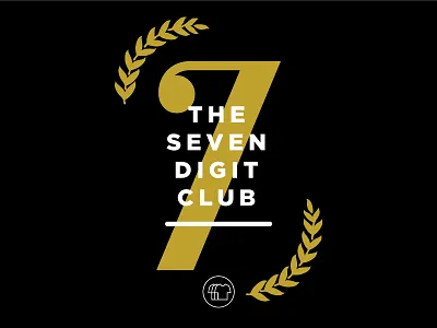 7 Digit Club Poster krvin layout minimalism minimalist poster shirtly