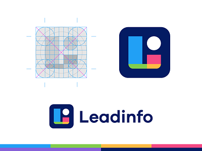 Leadinfo arrow b2b business data digital info l lead leadinfo logo monogram movement