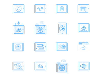 Ipad Icon Set design icon icon set minimal tablet