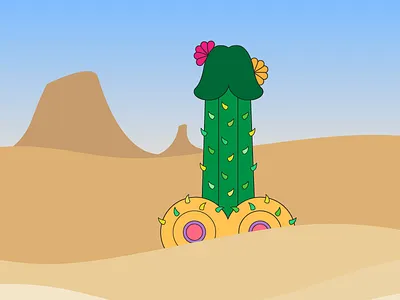 Cocktus plant cactus desert green hot illustration kinky nature plant weird