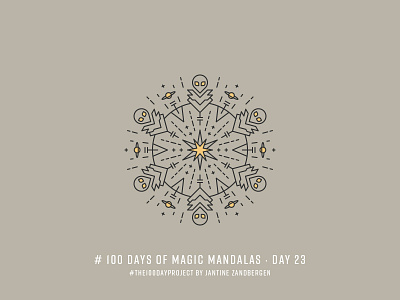 The 100 Day Project - Day 23 alien geometry illustrator mandala symmetry the100dayproject vector