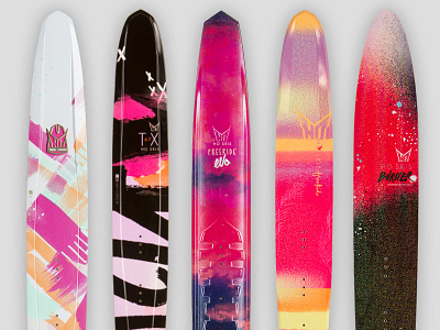 HO Skis 2017 Womens Line board graphics illustration ski design ski graphics