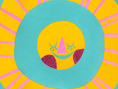 Mary Blair Tribute character cut paper disneyland french paper company glitter illustration its a small world mary blair sun