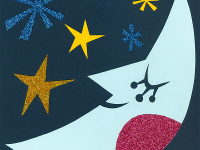 Maryblairtribute3 character cut paper disneyland french paper company glitter illustration its a small world mary blair moon stars