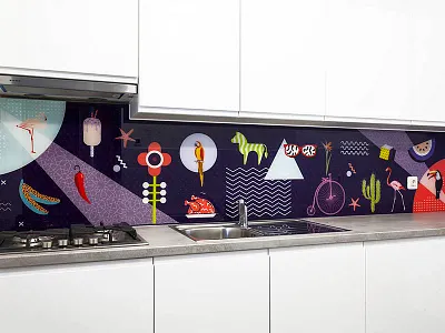 Kuhinja Dribbble glass graphicdesign layout print