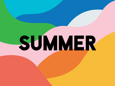 Summer bright colour colourful fun minimalistic shapes summer