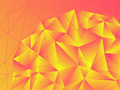 Poly Gone Wild geometric gradients low poly polygon triangles