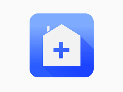 Icon for medical app blue icon icon design logo