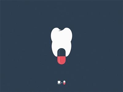 Dental icon illustration logo symbol