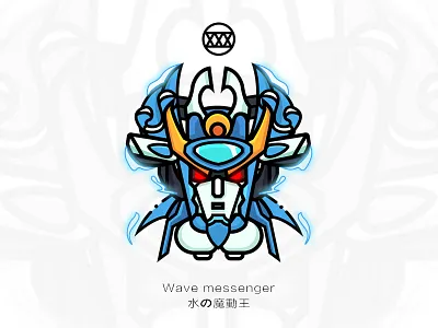 光能使者-波涛使者 插画、ui