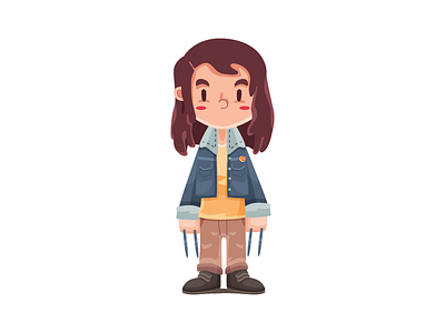 Laura character design illustration laura logan superhero vector wolverine xmen
