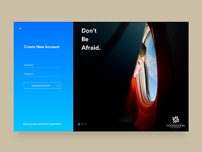 Signup black blue gradient signup sketchapp webdesign