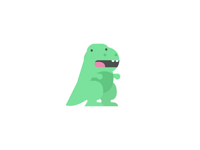 Rwar! character dinosaur green illustration vector