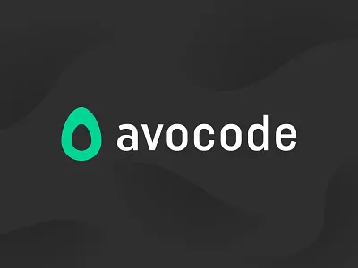 New Avocode Logo avocado avocode black code green logo rebrand redesign technology typography waves white