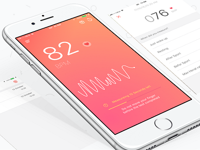 #Design Marathon 25#Heart rate ui