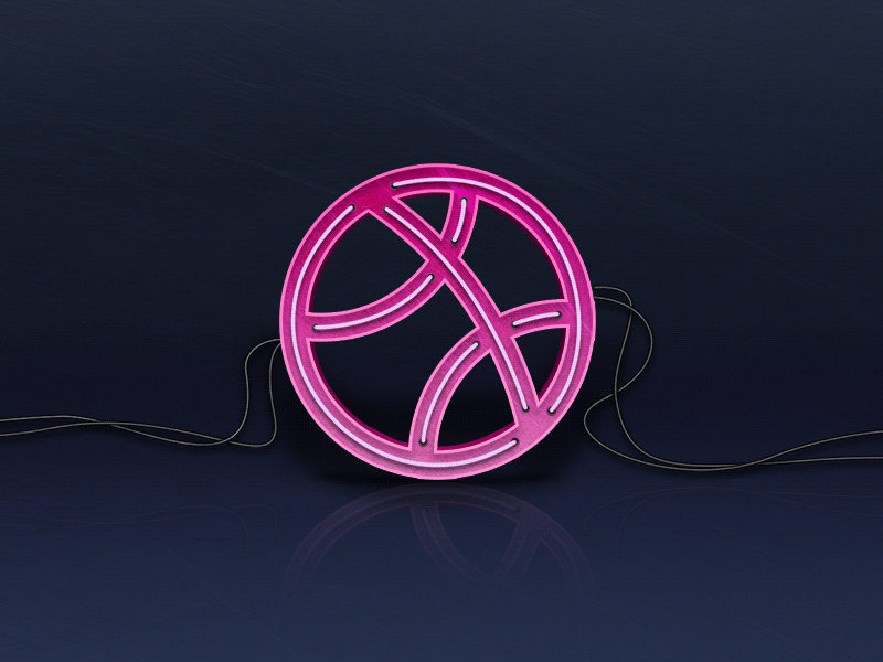 Hello Dribbble!!!!!!!! debut first first shot gif hello neon thanks