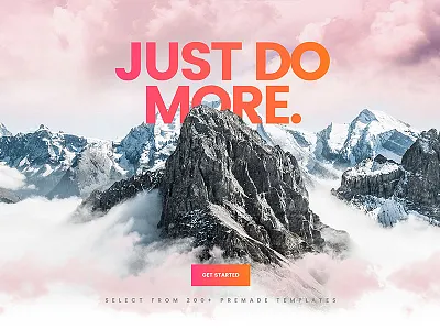 Mountain Parallax Intro header hero slider revolution wordpress wordpress plugin