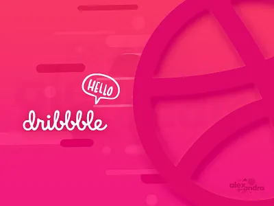 Hello Dribbble alexandra debuts dribbble hello naceska