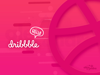 Hello Dribbble alexandra debuts dribbble hello naceska