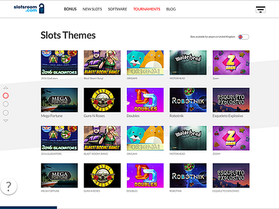 Slotsroom Slots Grid directory grid ux horizontal scrolling slots