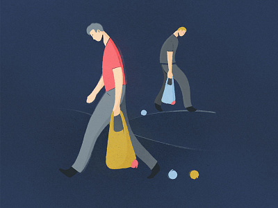 Food Waste concept conceptual illustration editorial illustration figure illustration texture