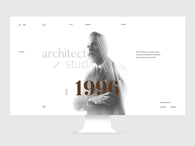 Arc Main Page behance concept design desktop layout ui ux web website