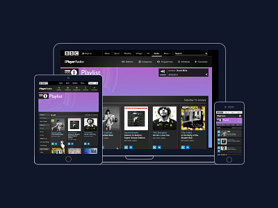 BBC Playlister bbc charts creative live playlist responsive top50 ui ux