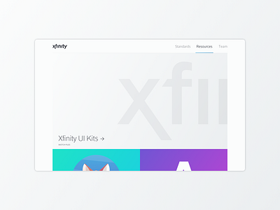 Xfinity Design Standards app brand comcast design icon logo mobile tv ui ux web xfinity