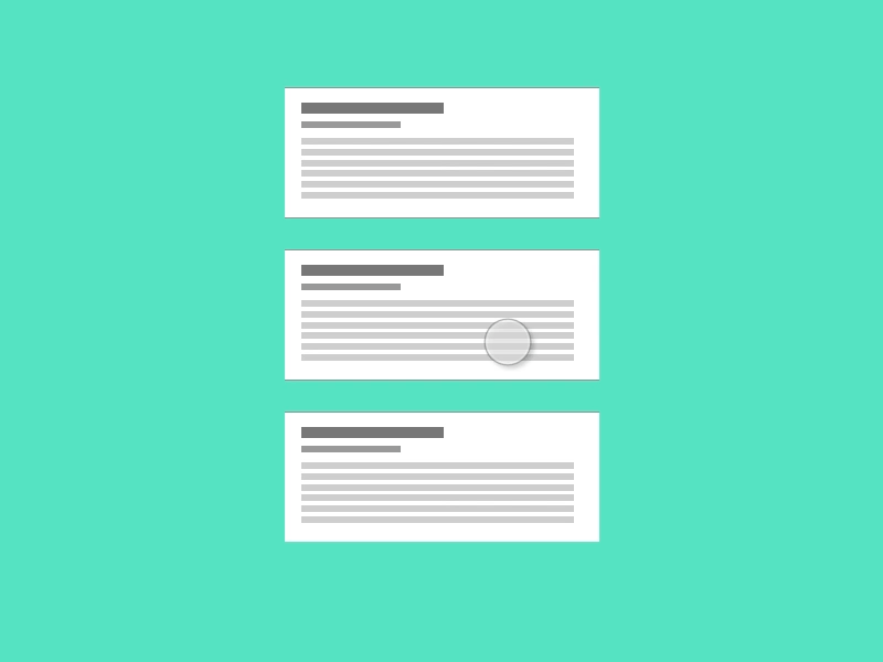 Card Expansion card concept design flinto information ui ux wireframe