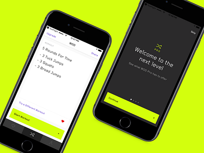 WOD: A beautiful HIIT workout app for people on the go app crossfit fitness hiit ios product design swift ui ux
