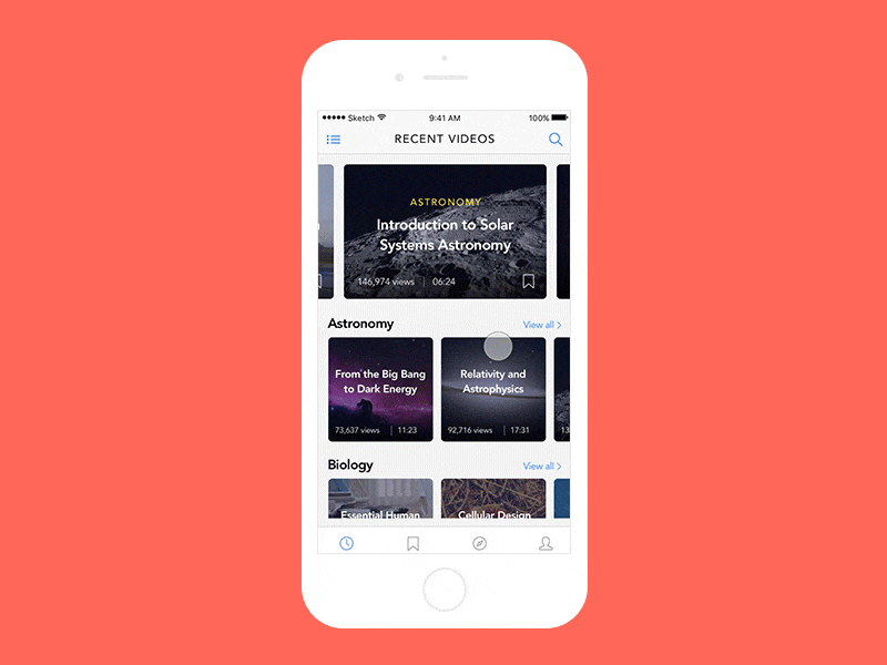 VR Education App Concept animation app concept flinto sketch ui ux video vr