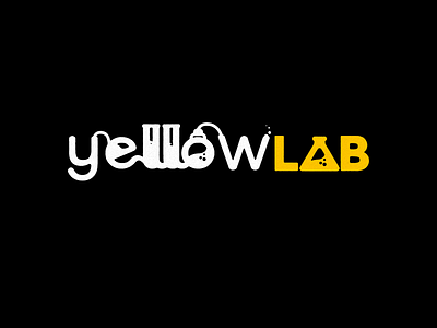 Yellow Lab branding chemist identity logo