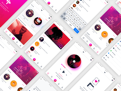 MusicTune iOS Songs discovery mobile app app dailyui design freebie interaction interface design ios mobile music sketchapp songs ui ux