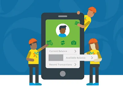 App Construction app application illustration people phone