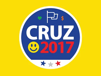 2017 sticker dollar flag heart president smile star sticker