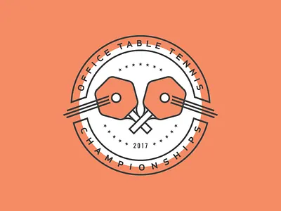 Office Table Tennis Championships 2017 badge chamionship internal ping ping pong table tennis badge pong table tennis trophy