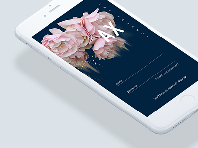 ArtXchange Login app branding imagery iphone login ui