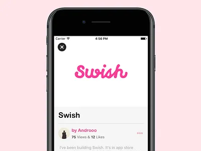 Swish Shot Detail View detail view ios swish tinder for dribble