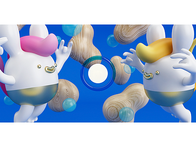 Crehana 2 años 3d c4d character cinema4d color monsters