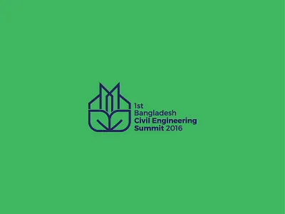 1st Bangladesh Civil Engineering Summit Logo bangladesh bd buet civil eco engineer engineering environment green summit summitlogo