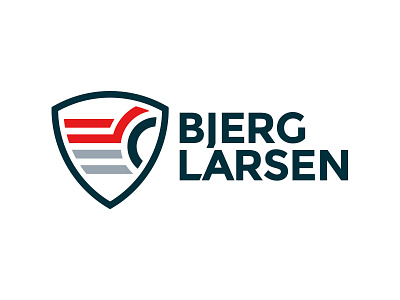 Bjerg Larsen icon logo shield