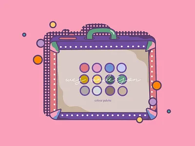 wes anderson suitcase anderson bag illustration pallete wes