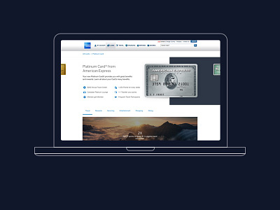 America Express Cards amex design desktop mobile offers reactjs responsive ui ux