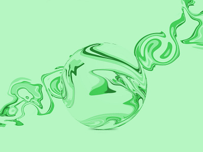 Marble Doodle #003 ball doodle green lens effect marble photoshop swirl