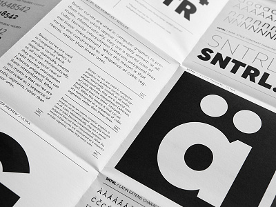 Santral Specimen Poster font poster specimen type typeface